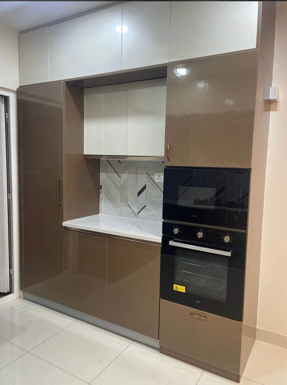 Open Concept Modular Kitchen with Ambient Lighting